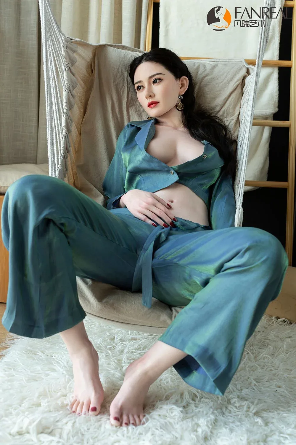 Ling 173D Fair Silicone Sex Doll view 7