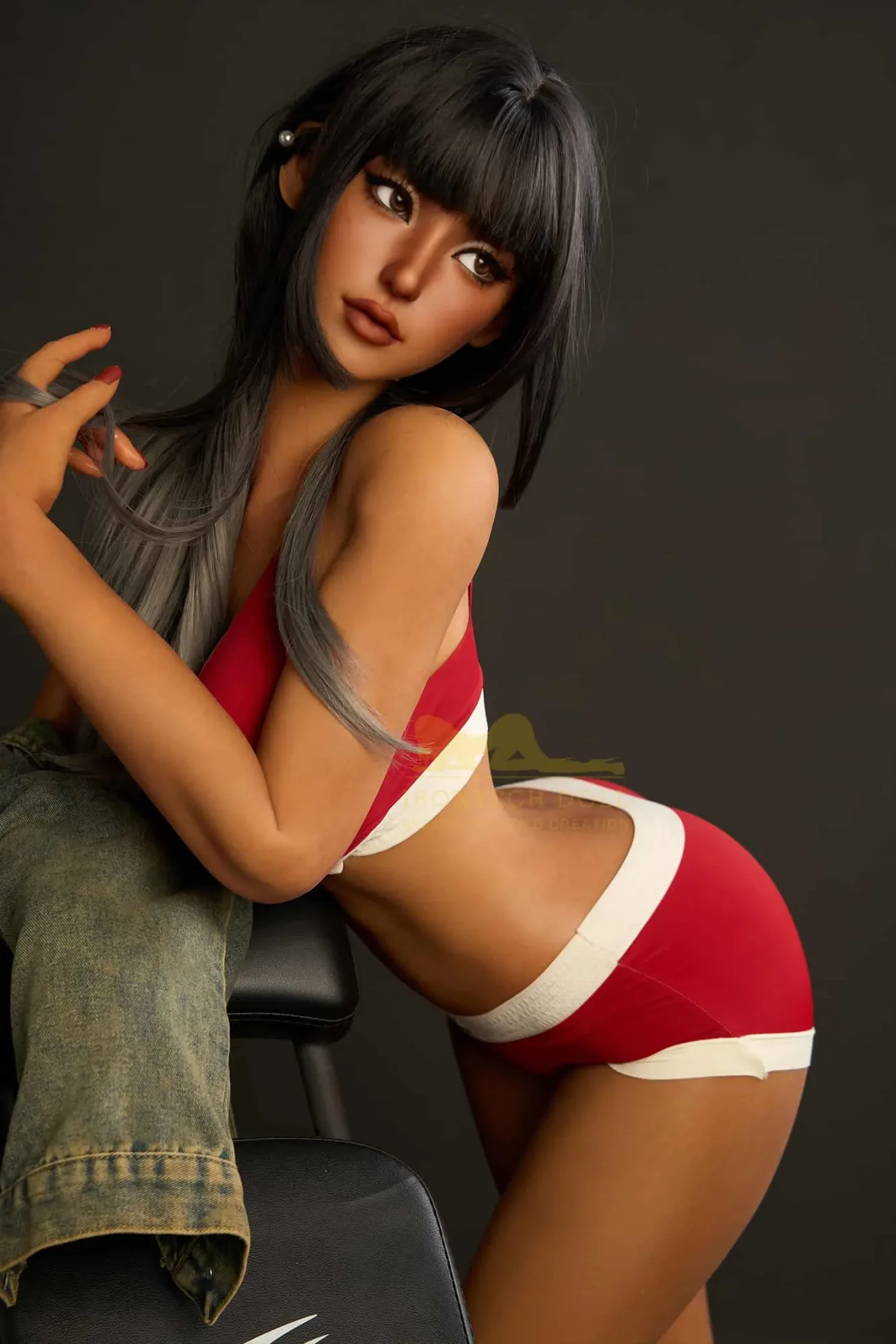 Miku S14 161cm Dark Tanned Silicone Sex Doll view 6