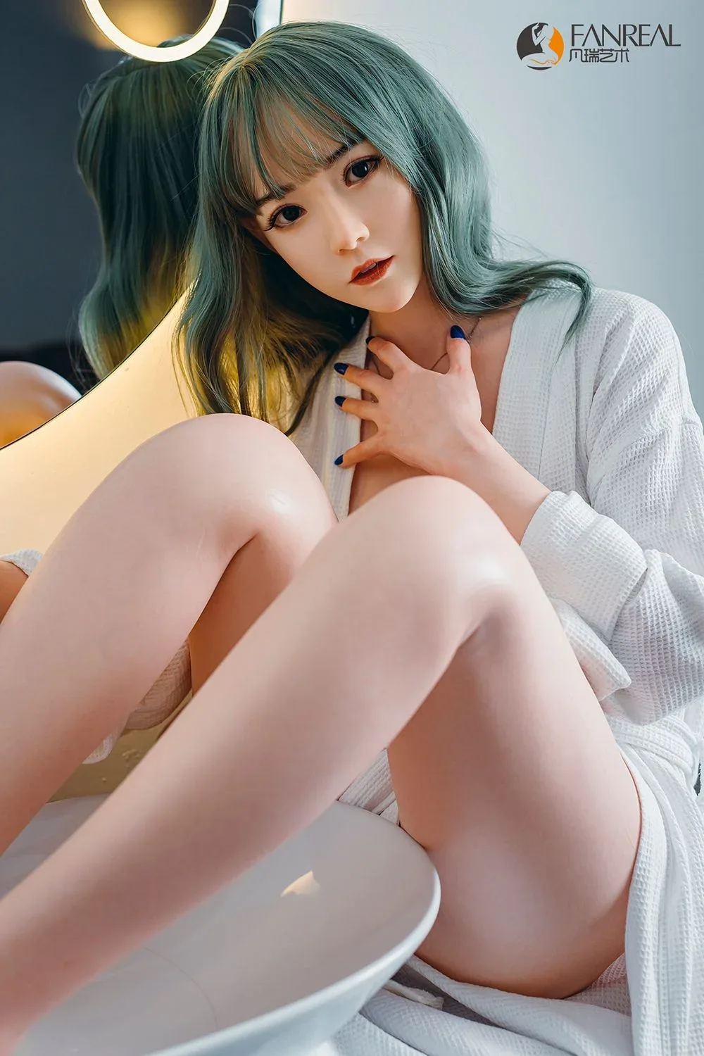 Qian 158B Fair Silicone Sex Doll view 7
